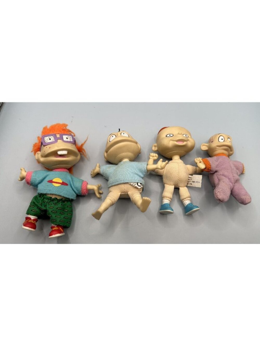 Vintage Rugrats Figures Plush Hard Heads  Lot Of 4 READ!